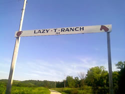 Lazy T Ranch Entrance